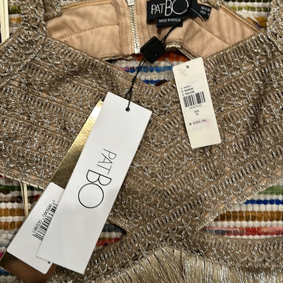 PatBO Metallic Fringe Mini Dress - Picture 3 of 7